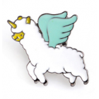 Alpaca Lapel Pin - Flying Unicorn Alpaca